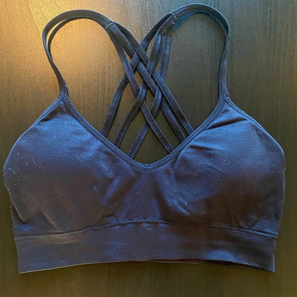 BLACK Sport Bra Size S